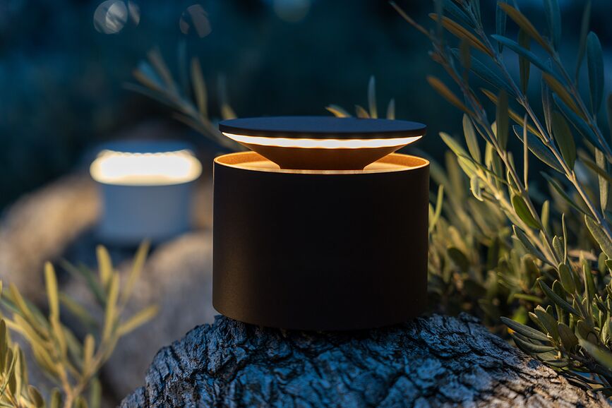 Push Up Lampe de table, gris foncé