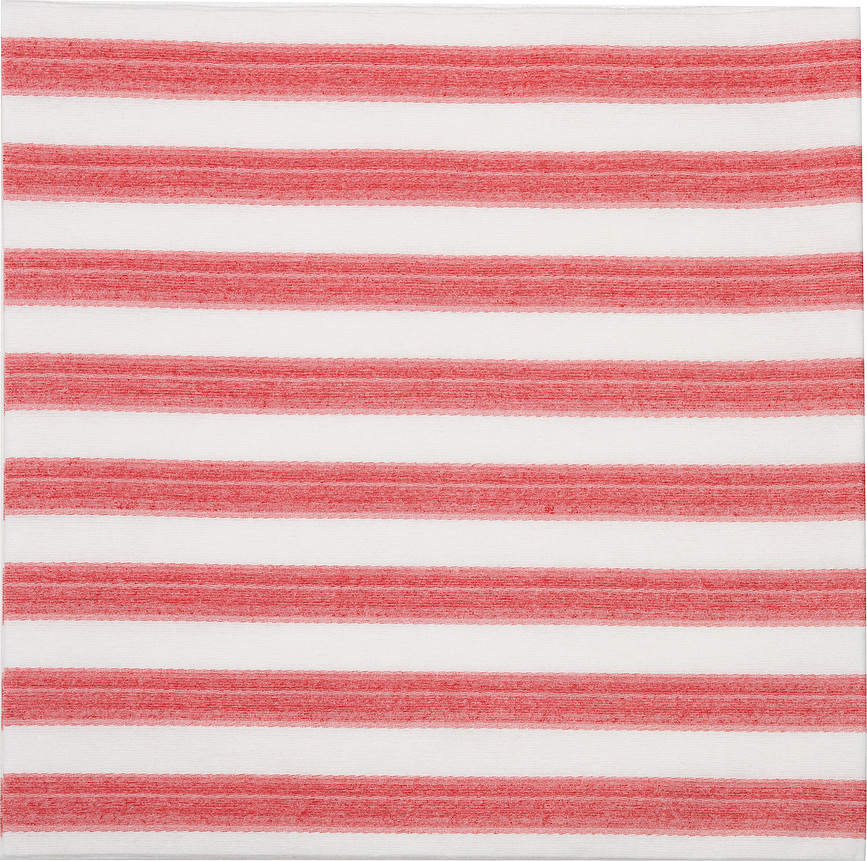 Righe Papirnate serviete v črte, 40 x 40 cm, rdeče, 12 kosov