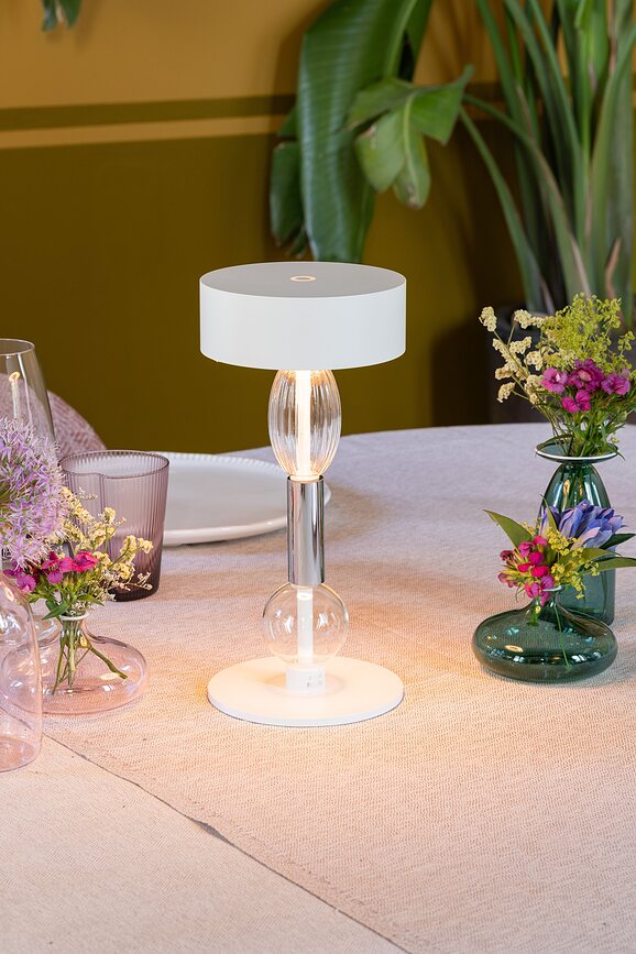 Royal Family Lampe De Table sans fil, Wi-Fi, titane