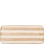 Serviravimo lėkštė Lido su juostelėmis smėlio spalvos 26,5 cm