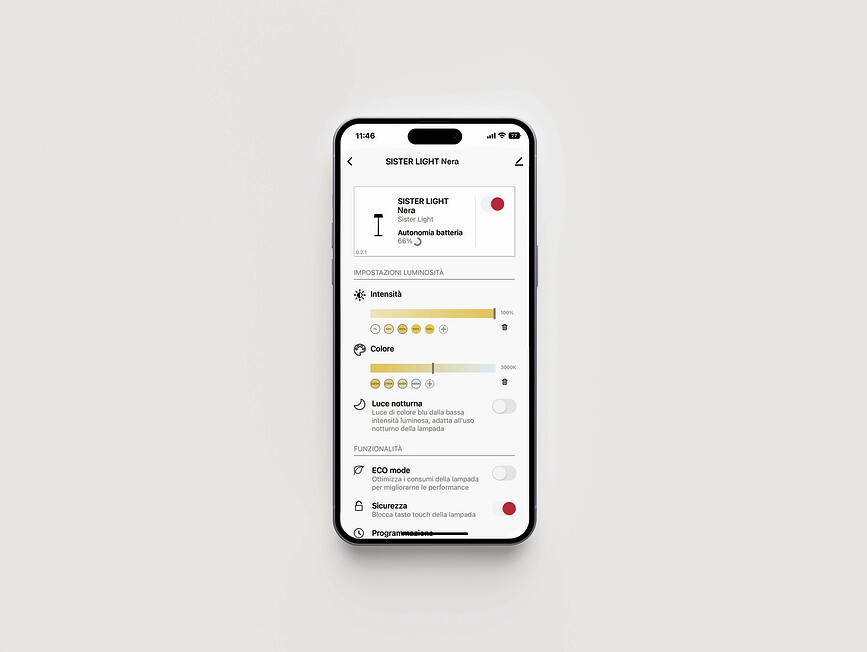 Sister Mini Brezžična svetilka Wi-Fi, 17 cm, zelena