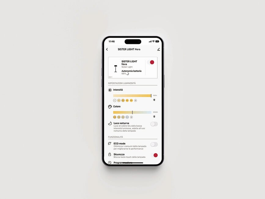 Sister Mini Lampa bežična Wi-Fi 17 cm zelena