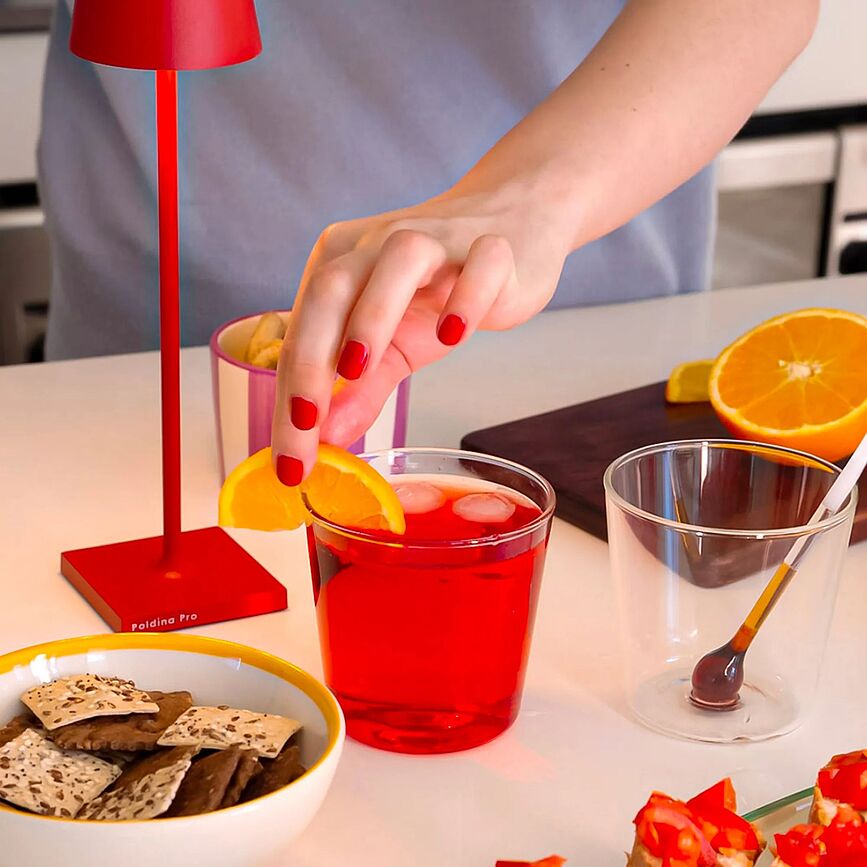 Spritzometro Kozarci za aperol spritz, 385 ml, s paličico, 3-delni set