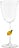 Stikla glāze Teca Frutta citrons 250 ml