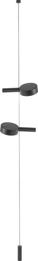 Super O Lampa viseća bežična dvostruka crna