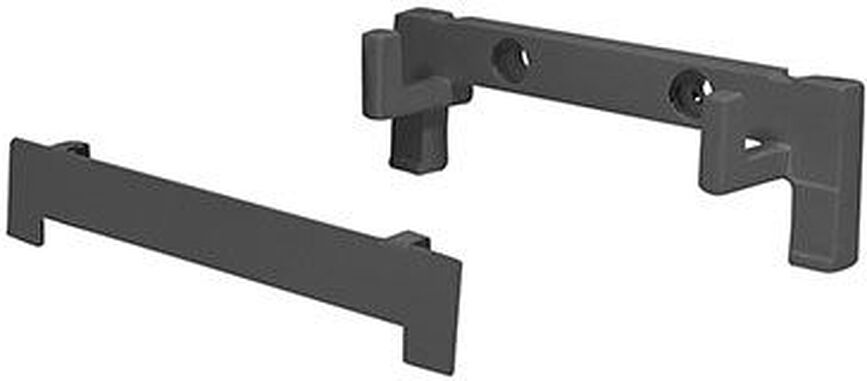 Supporto da parete per lampade Home grigio scuro 2 el.