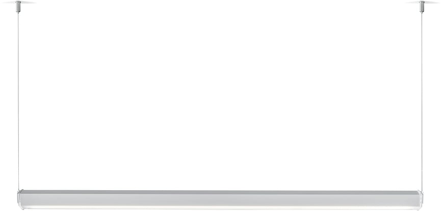 Suspensión de Techo modular Pencil, gris oscuro, horizontal, Set de 2 piezas