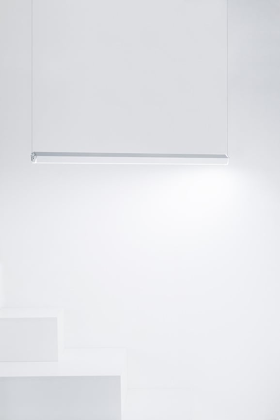 Suspensión de Techo modular Pencil, gris oscuro, horizontal, Set de 2 piezas