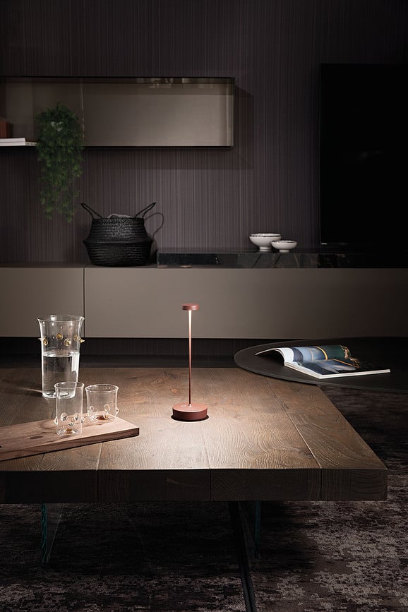 Swap Stolna Lampa 32,5 cm smeđa