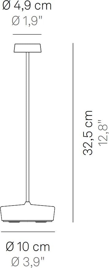 Swap Stolna Lampa 32,5 cm smeđa