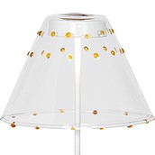 Swap Lampenschirm mit kleinen Punkten gelb aus Glas
