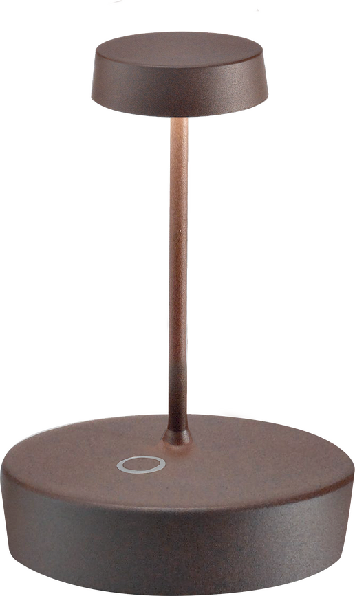 Swap Mini II Namizna svetilka, brezžična, 14,8 cm, rjava