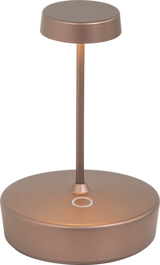 Swap Mini II Namizna svetilka, brezžična, 14,8 cm, svetlo rjava