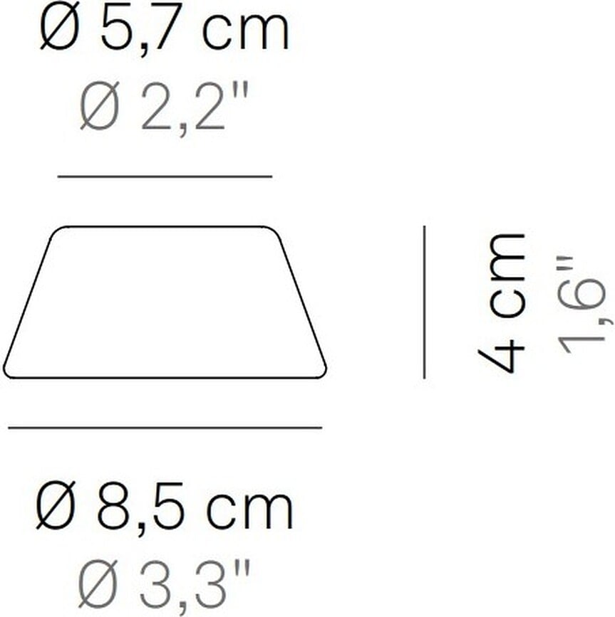 Swap Mini Sjenilo za lampu crno keramičko