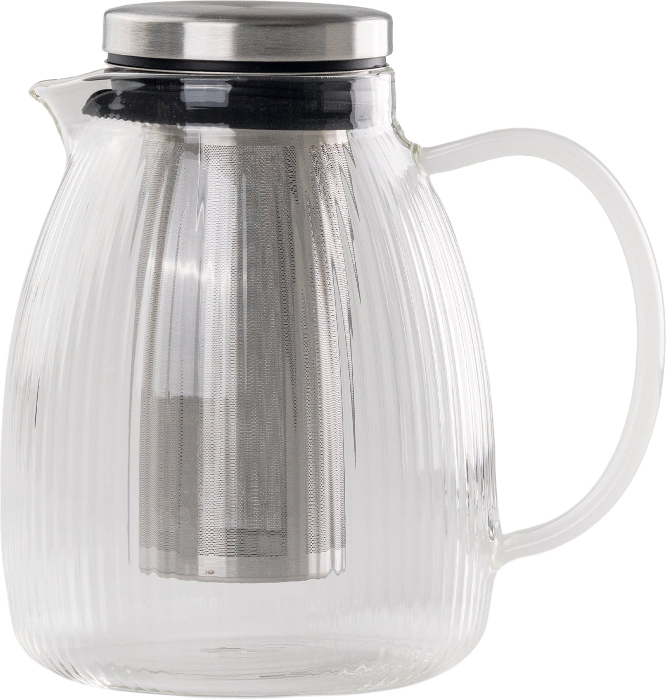 T-Set Teekanne mit Sieb 1,2 l, mit weißem Griff