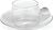Taza de café Bilia, 120 ml, blanca, con plato