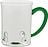 Taza de cristal Patèa, 510 ml, verde