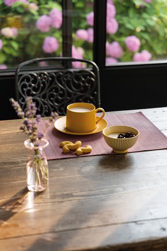 Taza de té Levante, 435 ml, azul, con platillo