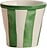 Taza Lido Righe, 70 ml, verde, a rayas