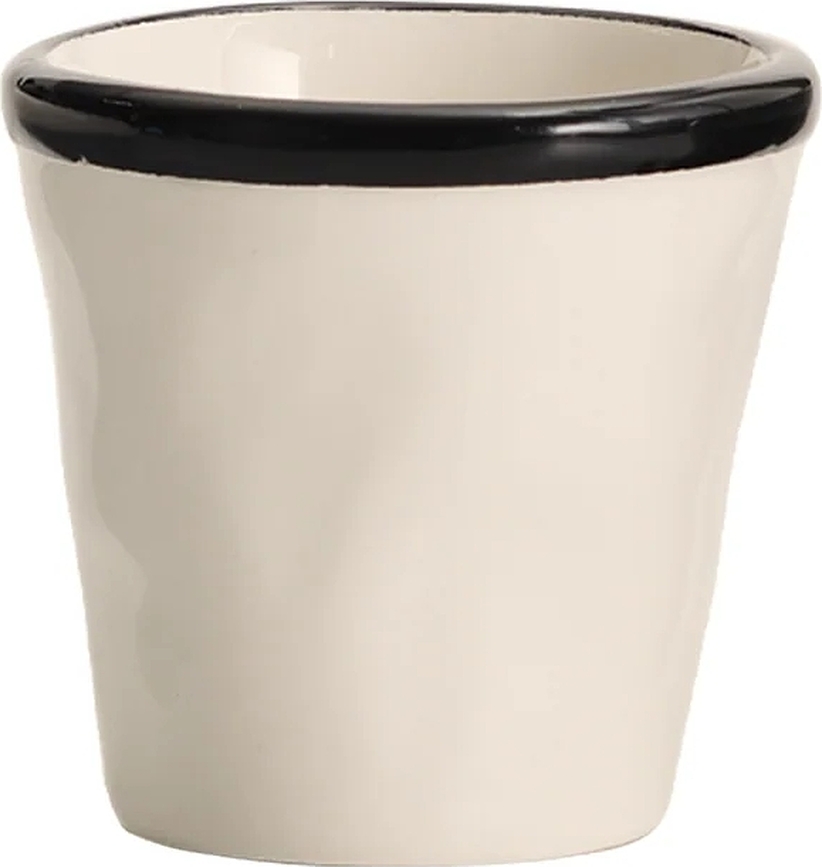 Taza Lido Rim, 70 ml, negro