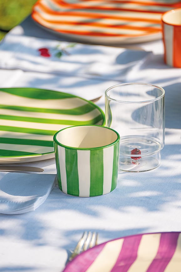 Tazas Lido Righe, 230 ml, a rayas, 6 unidades