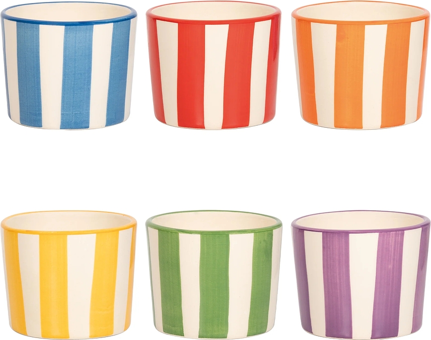 Tazas Lido Righe, 230 ml, a rayas, 6 unidades