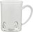 Tazza strutturata Patèa 510 ml bianca vetrata