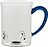 Tazza strutturata Patèa 510 ml celeste vetrata