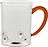 Tazza strutturata Patèa 510 ml gialla dorata vetrata