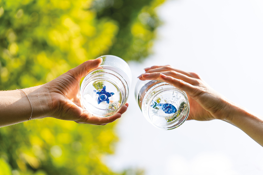 Teca Mare Ποτήρι, με σχέδιο αστερία, 350 ml