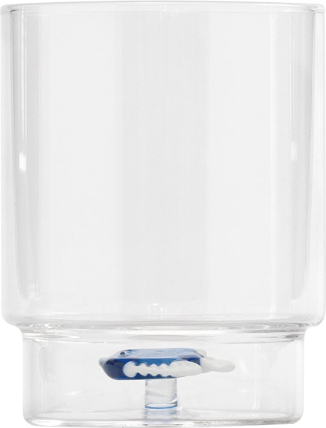 Teca Mare Verre à motif poisson, 350 ml