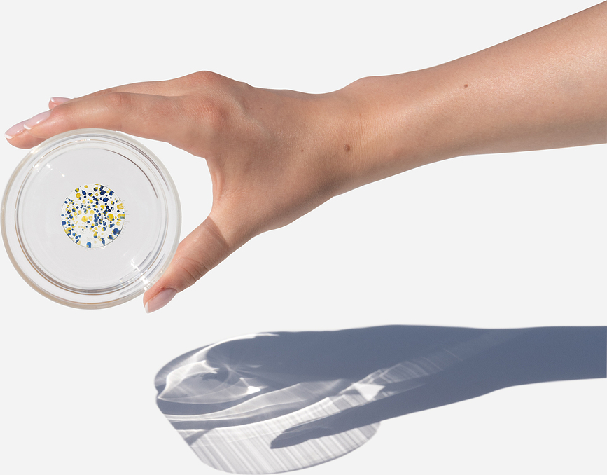 Teca Terrazzo Ποτήρι, 350 ml, μπλε-πράσινο