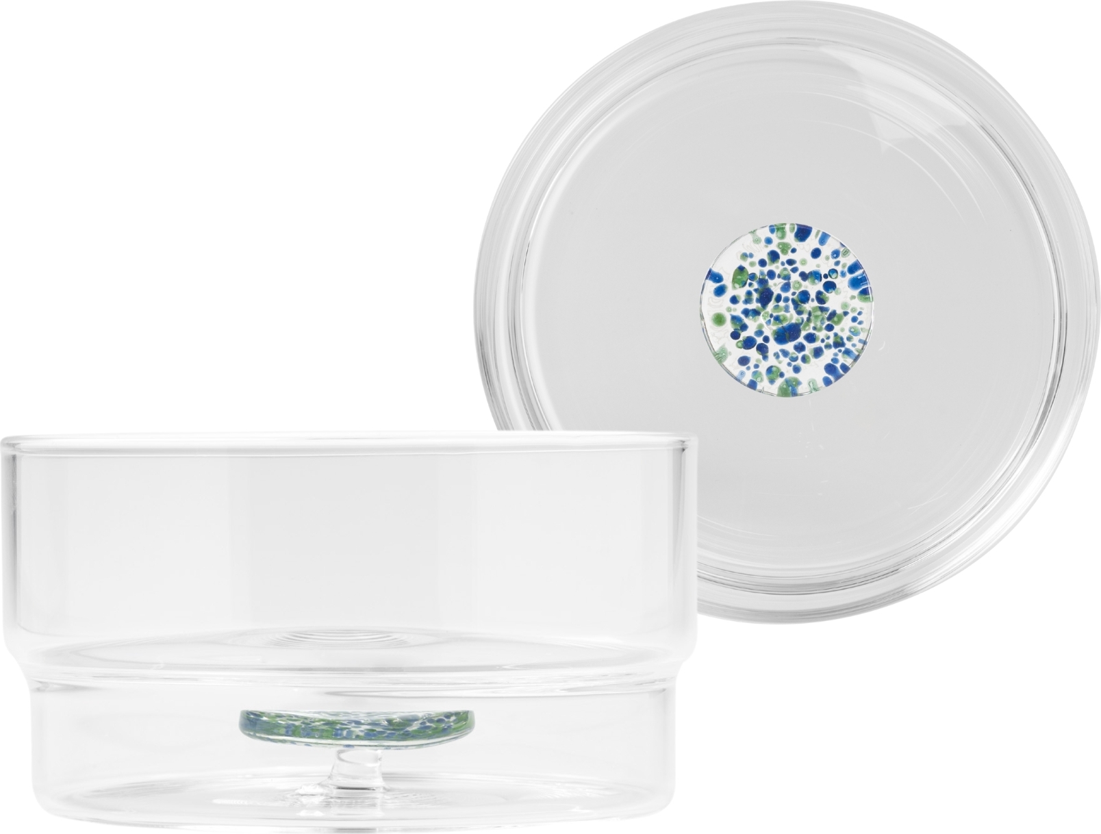 Teca Terrazzo Snackschale 325 ml, blau-grün