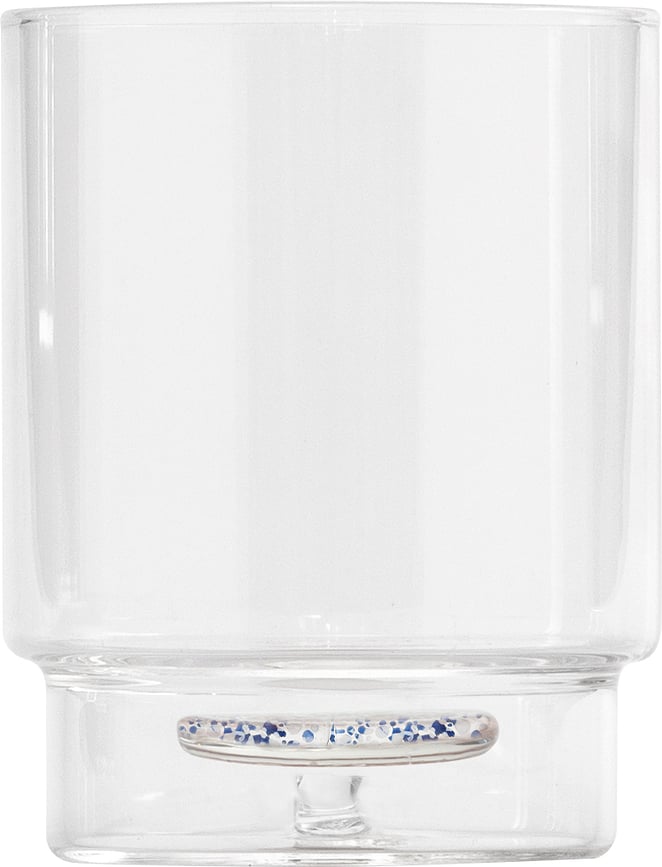 Teca Terrazzo Verre 350 ml, bleu et blanc