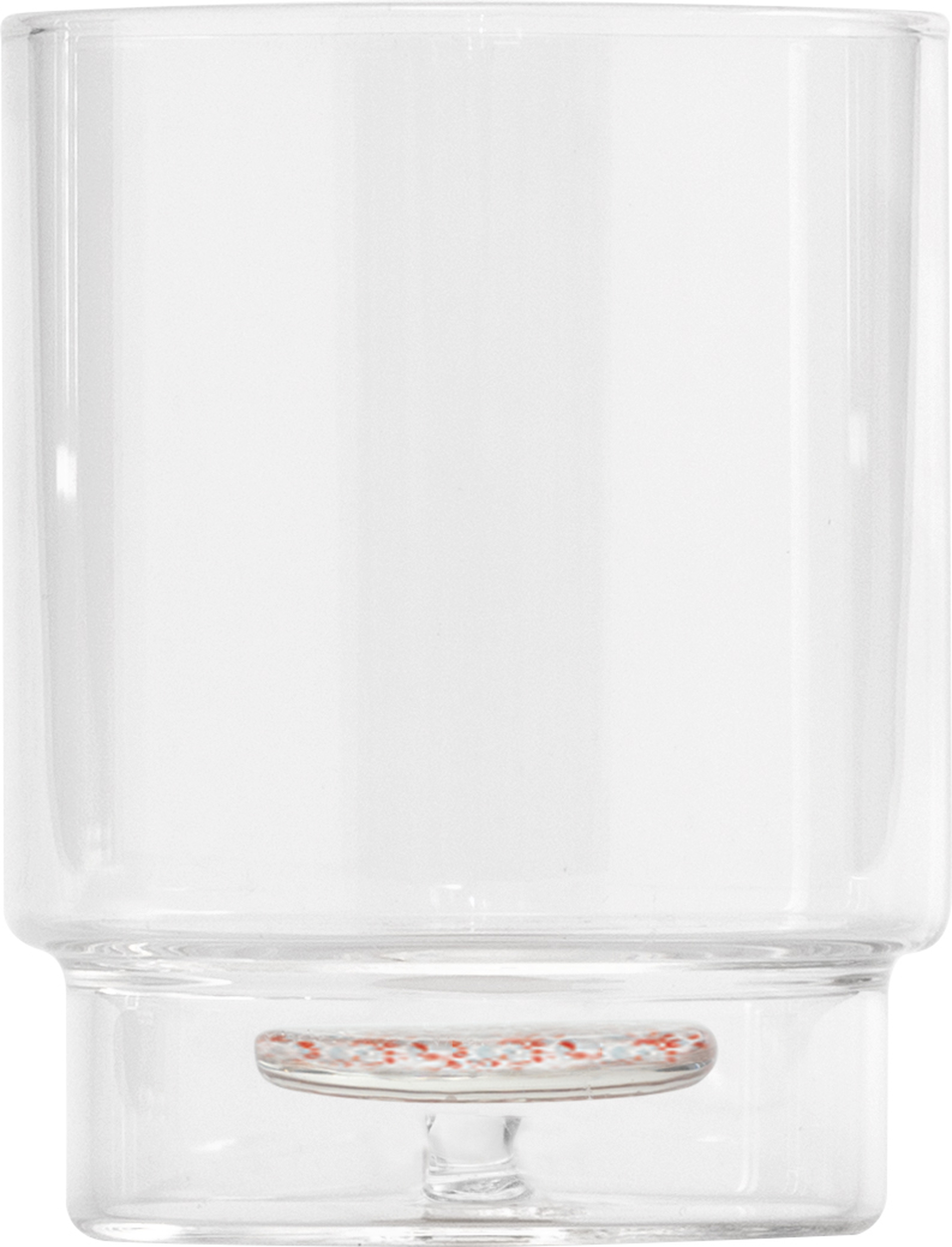 Teca Terrazzo Wasserglas 350 ml rot-blau