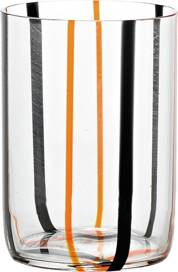 Tirache Čaša 350 ml crno-narančasta