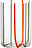 Tirache Verre 350 ml, rouge-gris