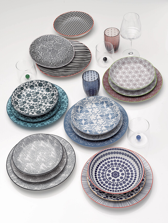 Tue Assiette Plate, 26,5 cm, bleu canard