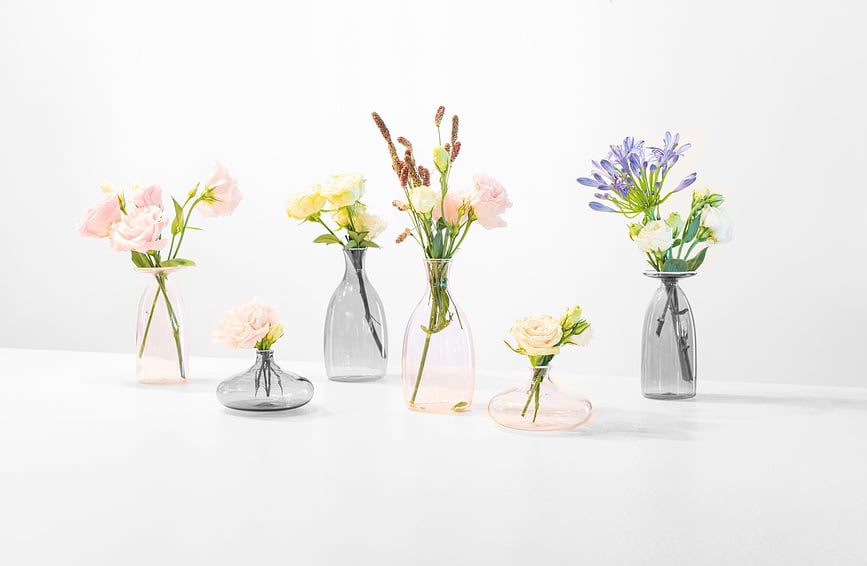 Un Fiore Βάζο, 13 cm, μπλε