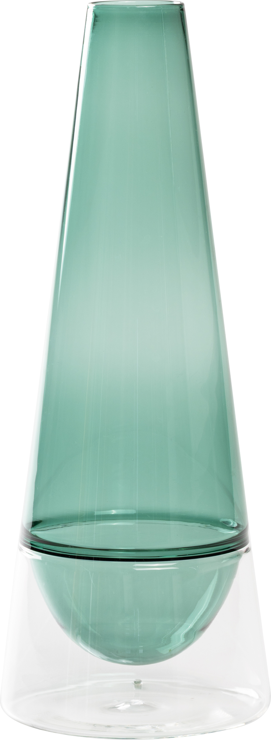 Vase Conosfera 30 cm, grün