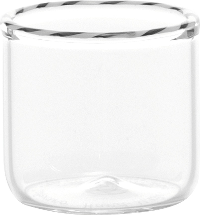 Vaso Intrecci Junior, 50 ml, negro y blanco