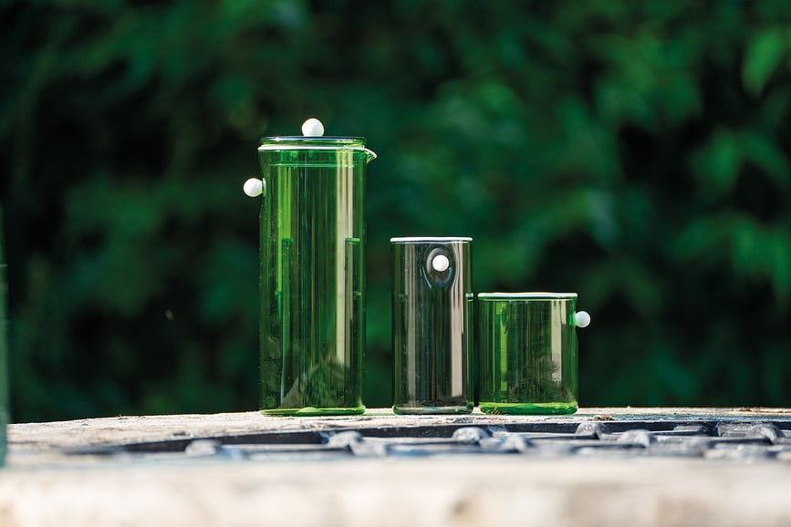 Vaso Oyster 320 ml, verde