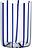 Vaso rayado Tirache, 350 ml, azul