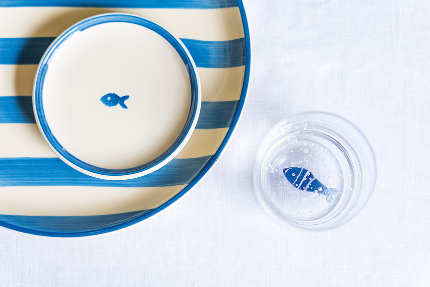 Vaso Teca Mare, 350 ml, diseño de estrella de mar