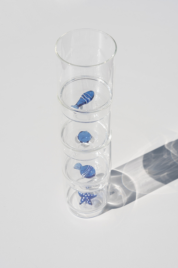 Vaso Teca Mare, 350 ml, diseño de estrella de mar