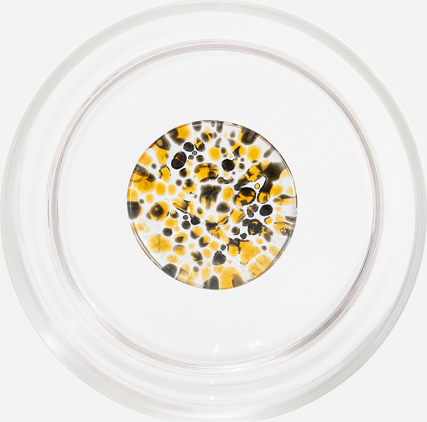 Vaso Teca Terrazzo, 350 ml, azul y verde