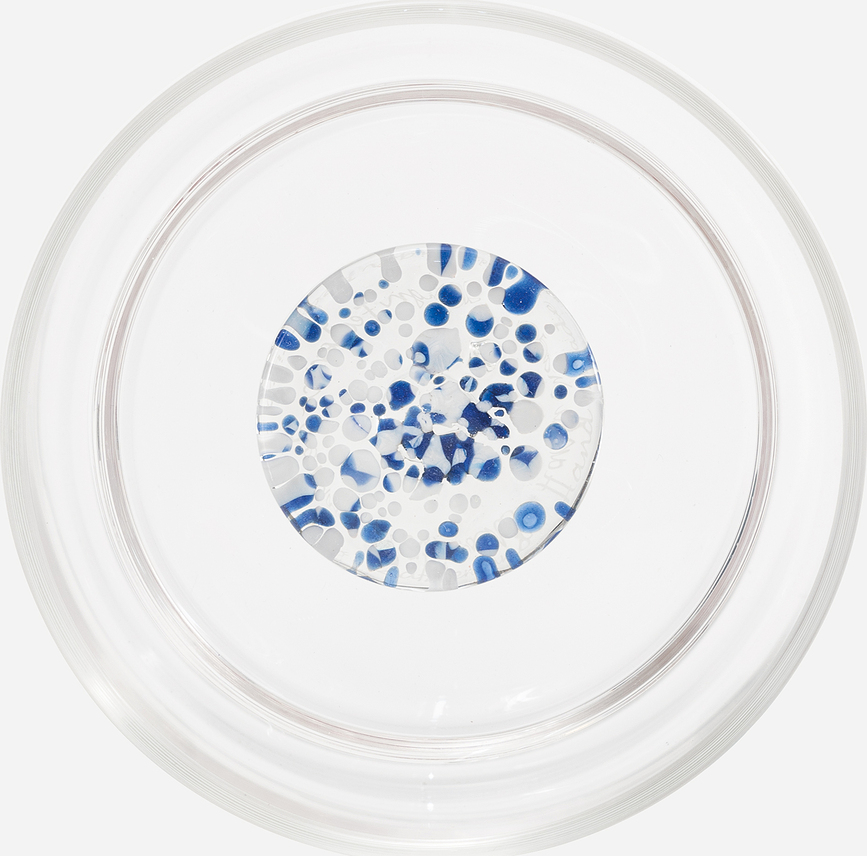 Vaso Teca Terrazzo, 350 ml, azul y verde