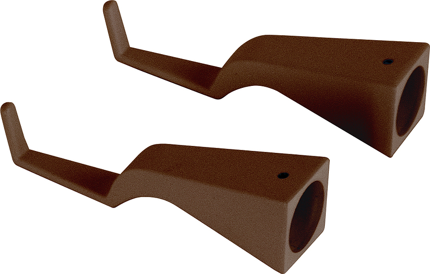 Wandbevestiging voor module lamp Pencil bruin horizontaal 2 elementen