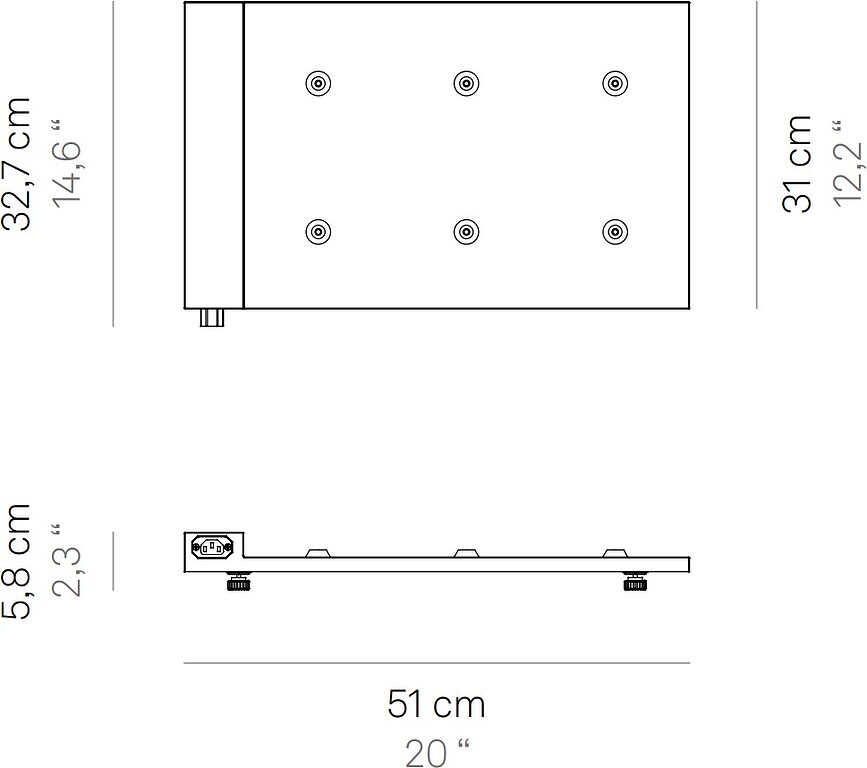 Zafferano Station de Charge pour 6 lampes sans fil, 5V