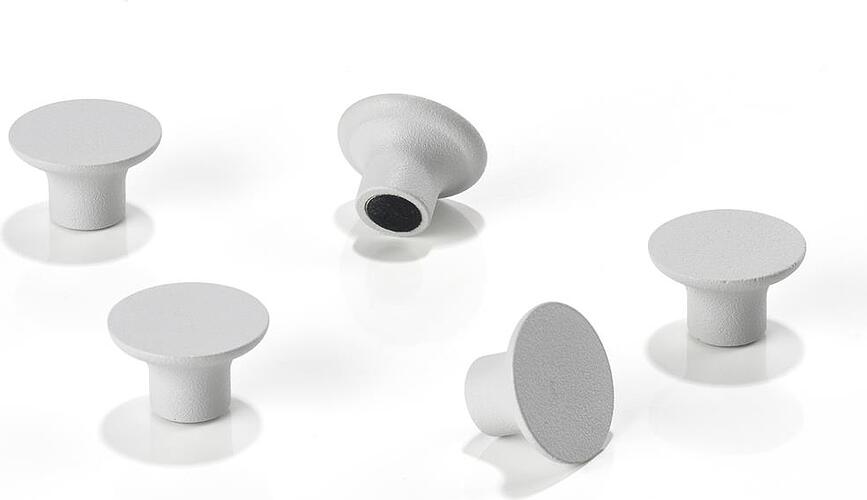 A-bulletin Magneti za table, sivi, 5 kosov